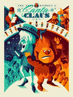 The Year Without A Santa Claus Variant Screen Print by Tom Whalen