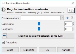 Regolazione GIMP