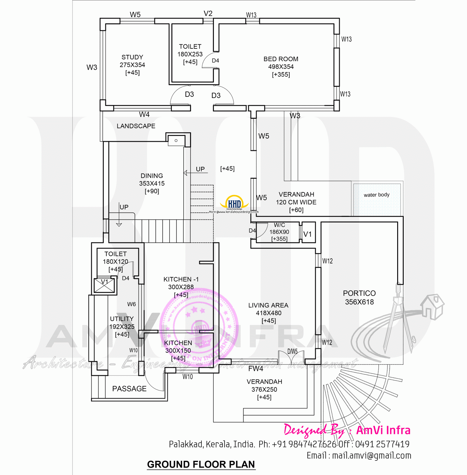 Modern 4 BHK house plan in 2800 sq.feet  Kerala home design and floor plans