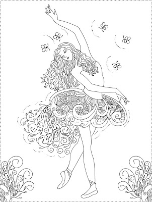 Ballerina Coloring Pages on What A Beautiful Coloring Pages