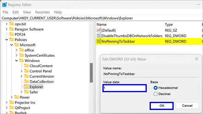 4-Change-value-of-NoPinningToTaskbar