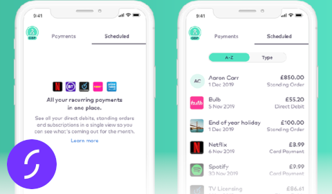 Suivi des abonnements dans l'app de Starling Bank