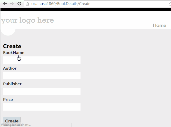 Asp Net Mvc 4 Application To Create Read Update Delete And Search Functionality Using Razor View Engine And Entity Framework Asp Net C Net Vb Net Mvc Jquery Javascipt Ajax Wcf Sql Server Example