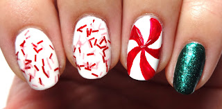 Red Spiral Nail