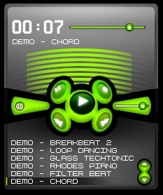 Skinnable Flash MP3 Player