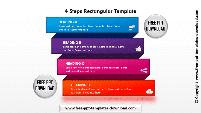 4 Steps Rectangular Template Download