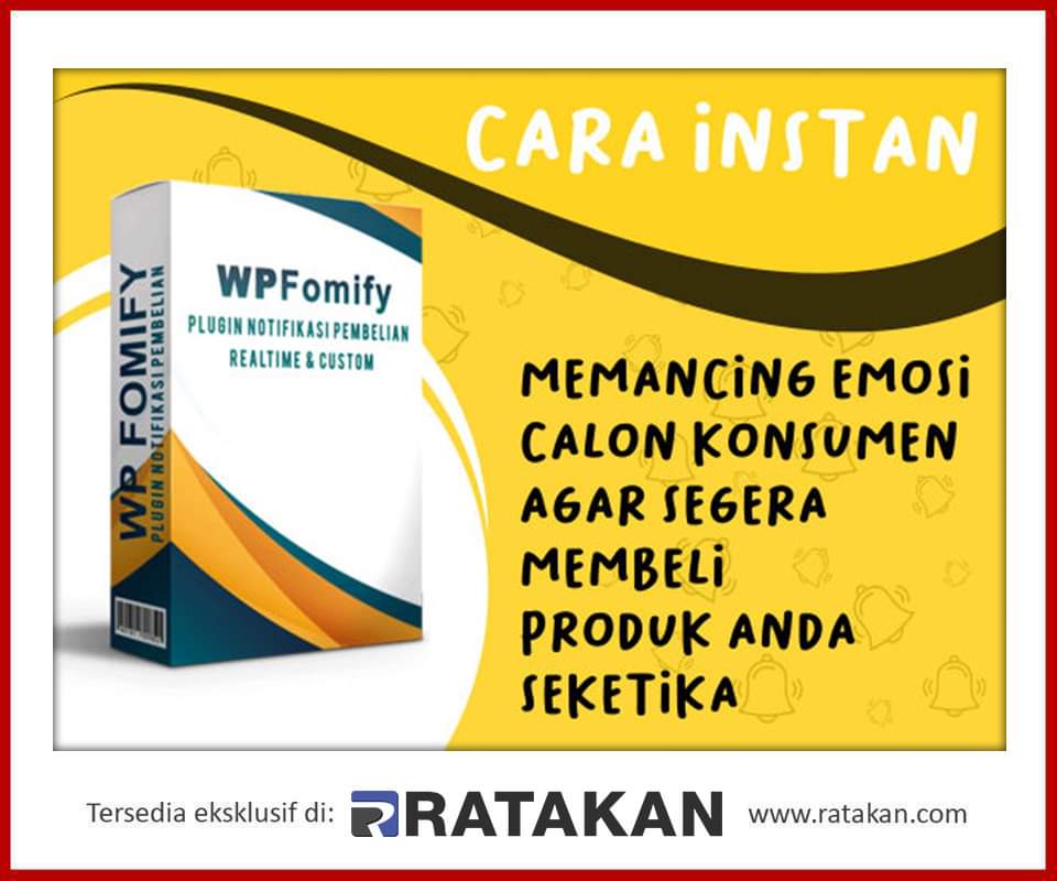 WP FOMIFY Plugin Notifikasi Pembelian