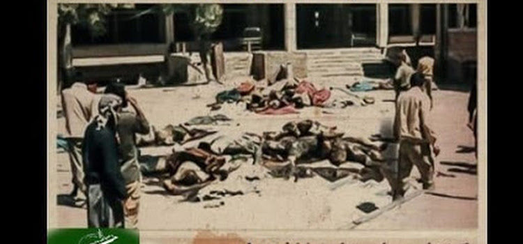 Iran och kriminella mullahs och brott mot mänskligheten i Iran Massacre på 30 000 fångar 1988