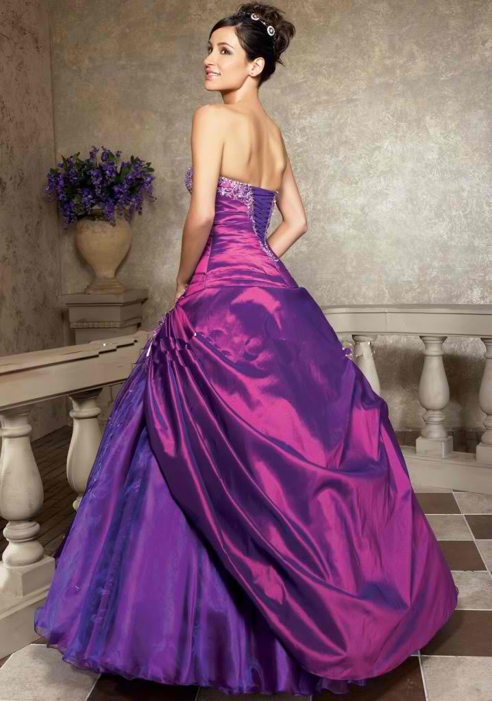 Nothing but Beauty Colorful wedding  dresses  PURPLE 