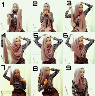 Tutorial Simple Hijab Segi Empat