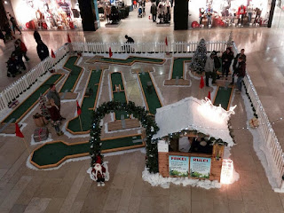 Christmas minigolf course in Peterborough. Photo by Mini Golf and Games, 2013