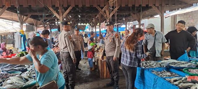 Tim Ops Tertib Ramadhan Polsek Tambusai Utara Patroli Pasar Antisipasi C3