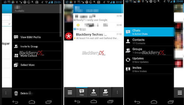 BBM running on Android