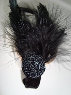 Black Feather Cuff Bracelet