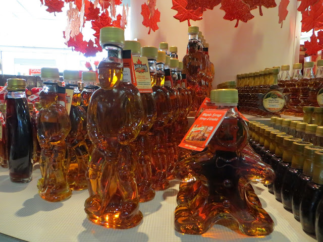 Bottles of Canadian Maple Syrup