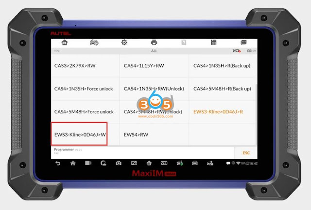 Replace BMW EWS3 Module with Autel IM608 Pro 12