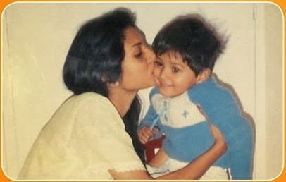 Actor Mrunal Jain Childhood Photo with Mother Vidya Jain | Actor Mrunal Jain Childhood Photos | Real-Life Photos