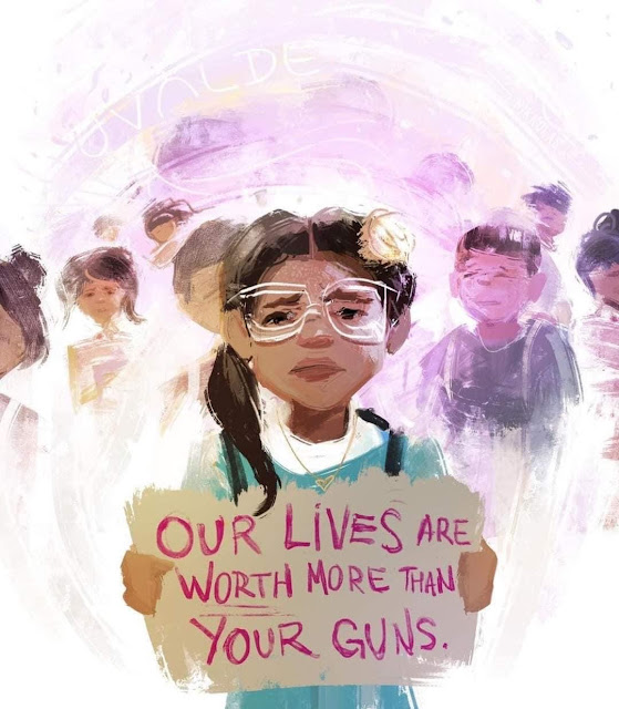 Children are NOT willing to Die for Your Crazy Gun Laws. cartoon gvan42