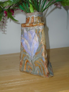 One of three sides of my bathroom vase - Art by Sylvia Kay