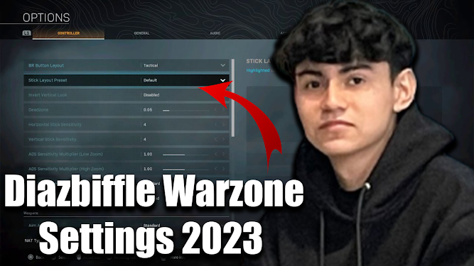 Diazbiffle Warzone Settings 2023
