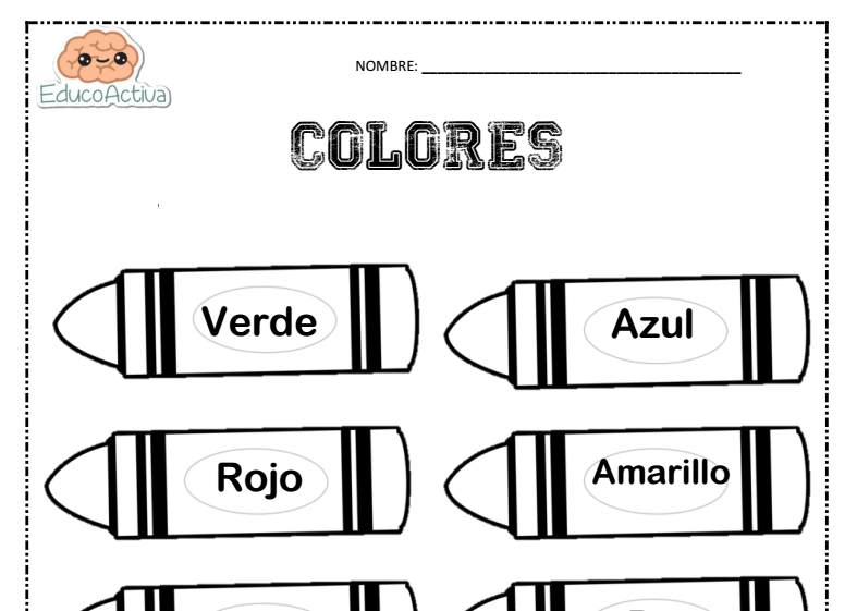Colores En Español Educoactiva