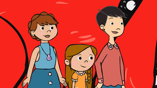 29+ LGBT Kid's Shows - Clifford The Big Red Dog (Reboot) - Picture of Samantha and her lesbian moms