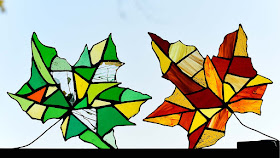 Stained Glass Leaves by Jeanne Selep