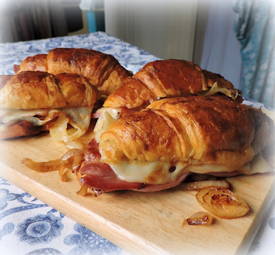 Spicy Ham & Cheese Croissants