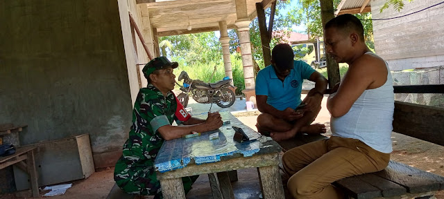 Babinsa TM Wijaya Ajak Warga Binaan Jaga Kerukunan Antar Warga