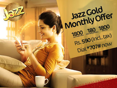 Jazz - Warid All in One Gold Monthly Package complete details