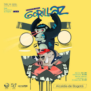 GORILLAZ ¡Nuevo Show Laser en el Planetario de Bogota! 