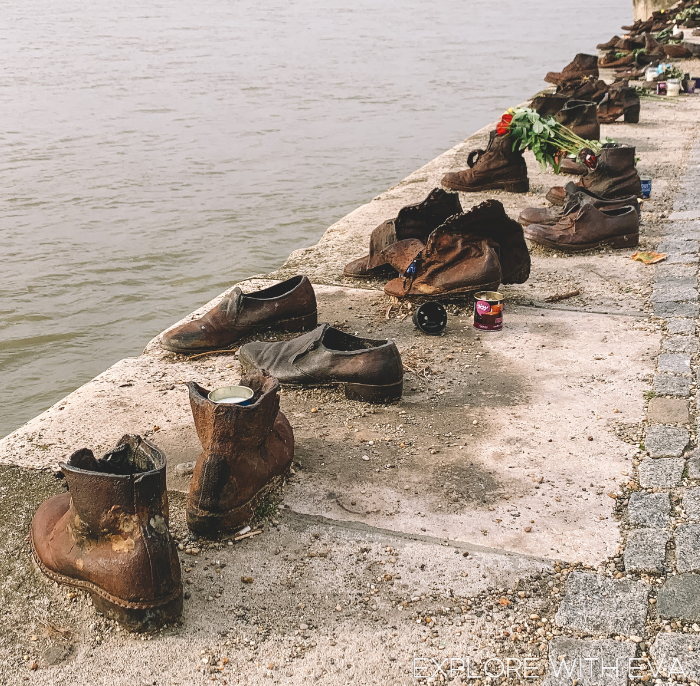 Shoes on the Danube in Budapest, Hungary