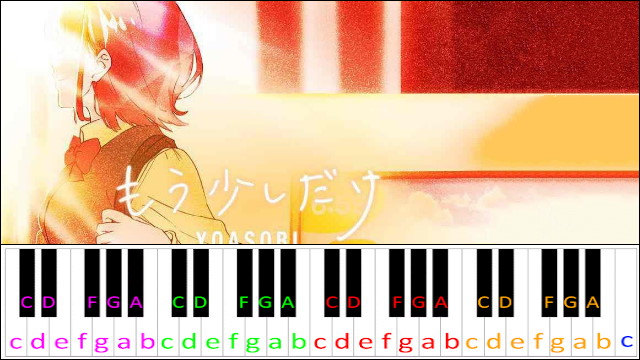 Mou Sukoshi Dake (もう少しだけ) by Yoasobi Piano / Keyboard Easy Letter Notes for Beginners