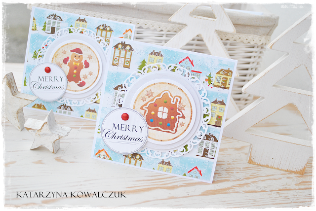 Kartka Świąteczna, bożonarodzeniowa, scrapbooking