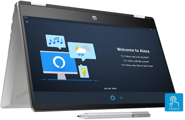 HP Pavilion x360 Core i3 10th Gen 14-inch HD Touchscreen 2-in-1 Alexa Enabled Laptop 