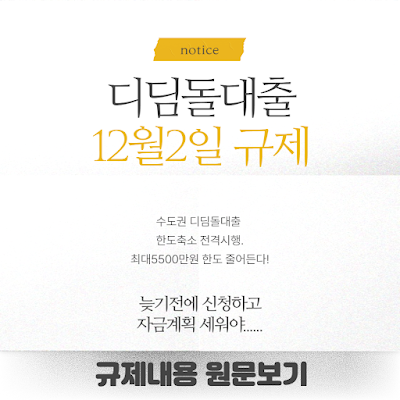 디딤돌대출12월2일규제