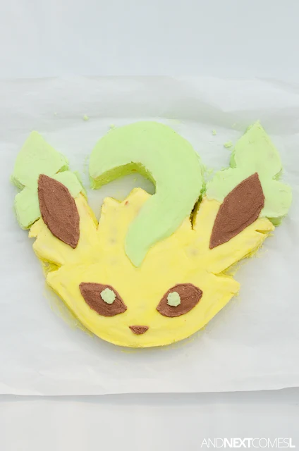 Leafeon Pokemon birthday cake ideas