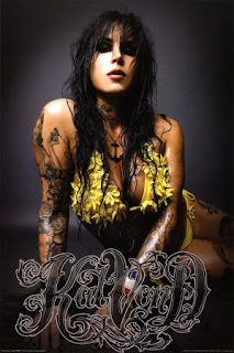 Kat Von D tattooing