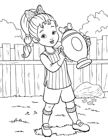 Disney Junior Fancy Nancy Wanda Coloring Page