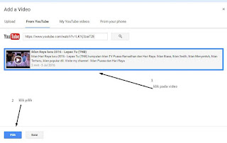 memasang video youtube 3