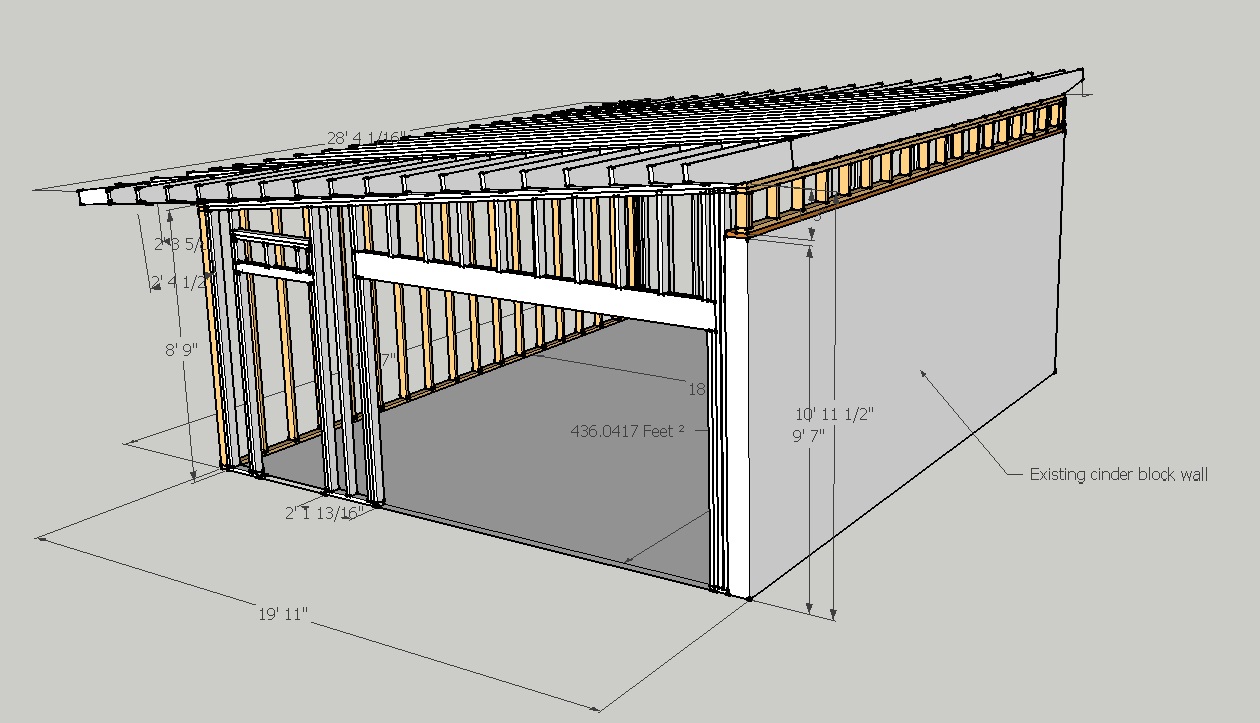 cinder block garage plans ideas - house plans 61038