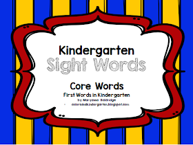 https://www.teacherspayteachers.com/Product/Kindergarten-Core-Sight-Words-267631