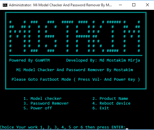 Mi Password Remover And Model Chacker