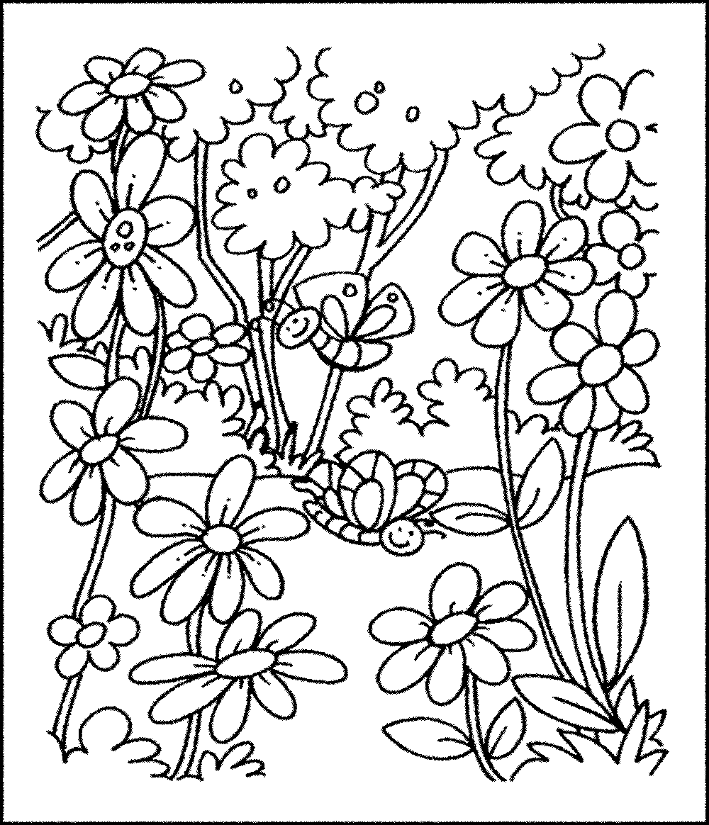 Lukisan Taman Bunga Kartun Cikimmcom
