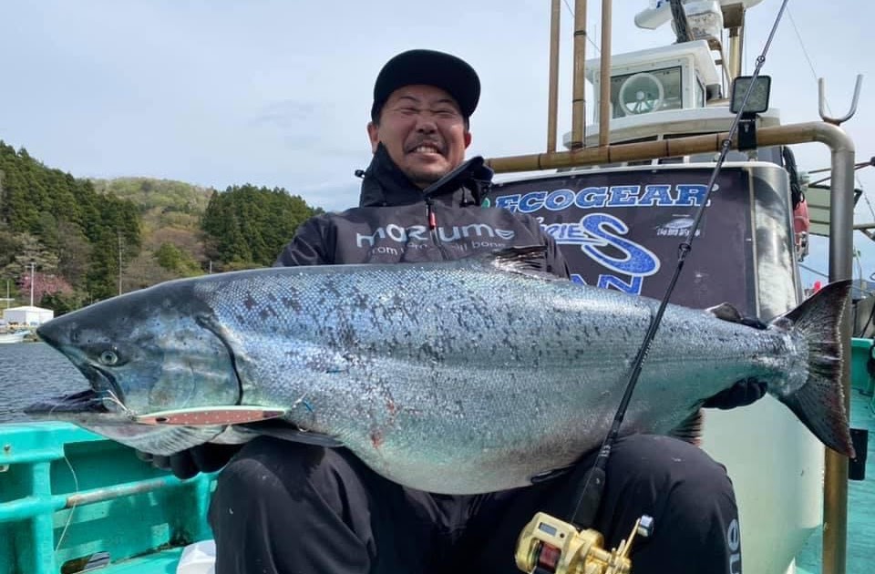 Nature Boys Field Report 21年4月下旬 鉄ジグでキングサーモン 16 6kg King Salmon 16 6kg Swimridershort 125g 広進丸 奥寺様