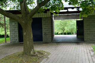Public washrooms next to the York Cemetery Forest and Earl Bales Dog Park