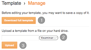 how to upload template
