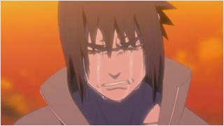 Sasuke's tears when the truth of his brother.