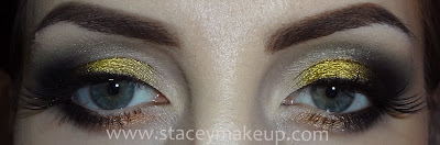 glittery arabic makeup
