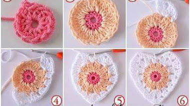 Cómo tejer corazones crochet / DIY